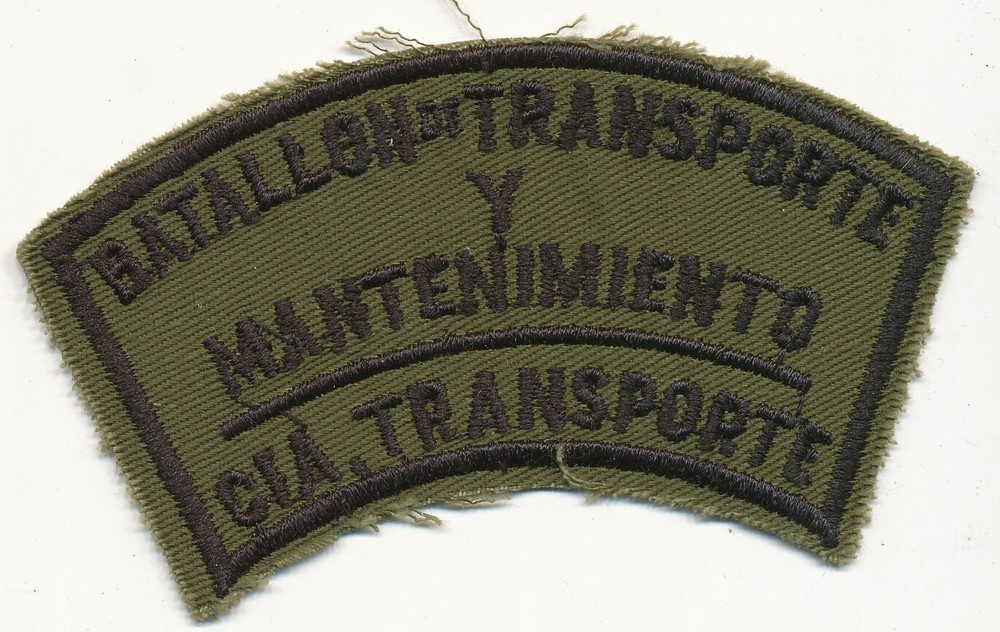 Panama Defense Forces PDF patch Battallon de Transporte large tab gr Panama made