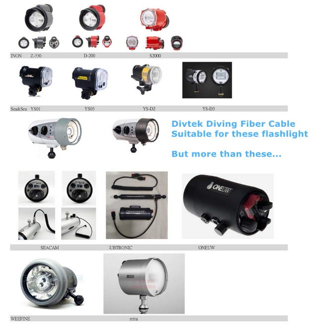 Diving Fiber Optic Cable Flash Link Optical Connection Fuse Sea Underwater