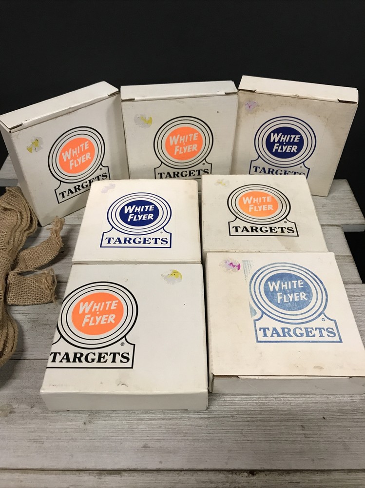Various Editions White Flyer Targets Lot Of 7