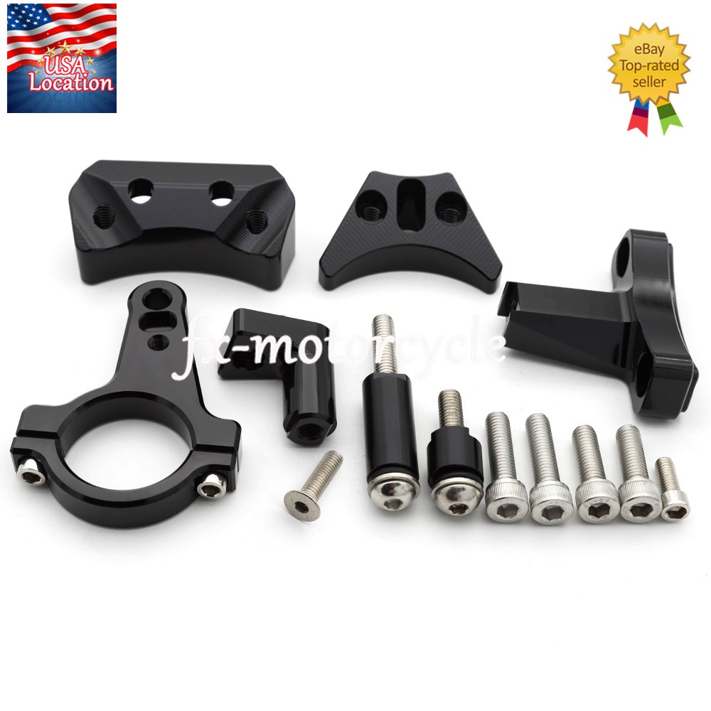 For Kawasaki Ninja 400 2018-2025 Steering Damper Stabilizer & Bracket Mount Kit