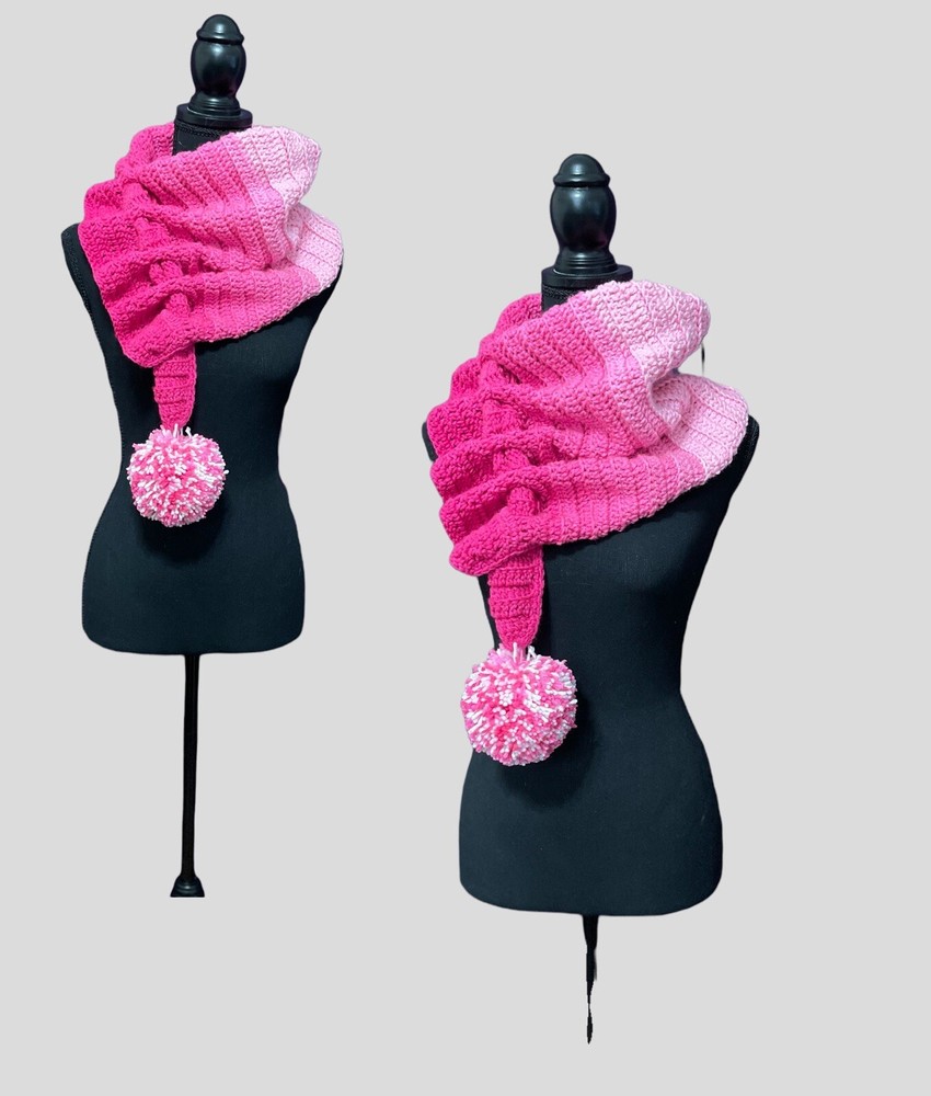handmade crocheted Boho keyhole Scarf