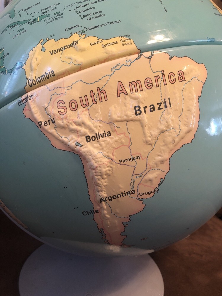 Nystrom First Globe Double Axis 16" Contoured Relief Globe
