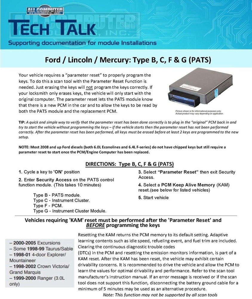 2008 Ford Taurus Engine Computer ECU ECM PCM