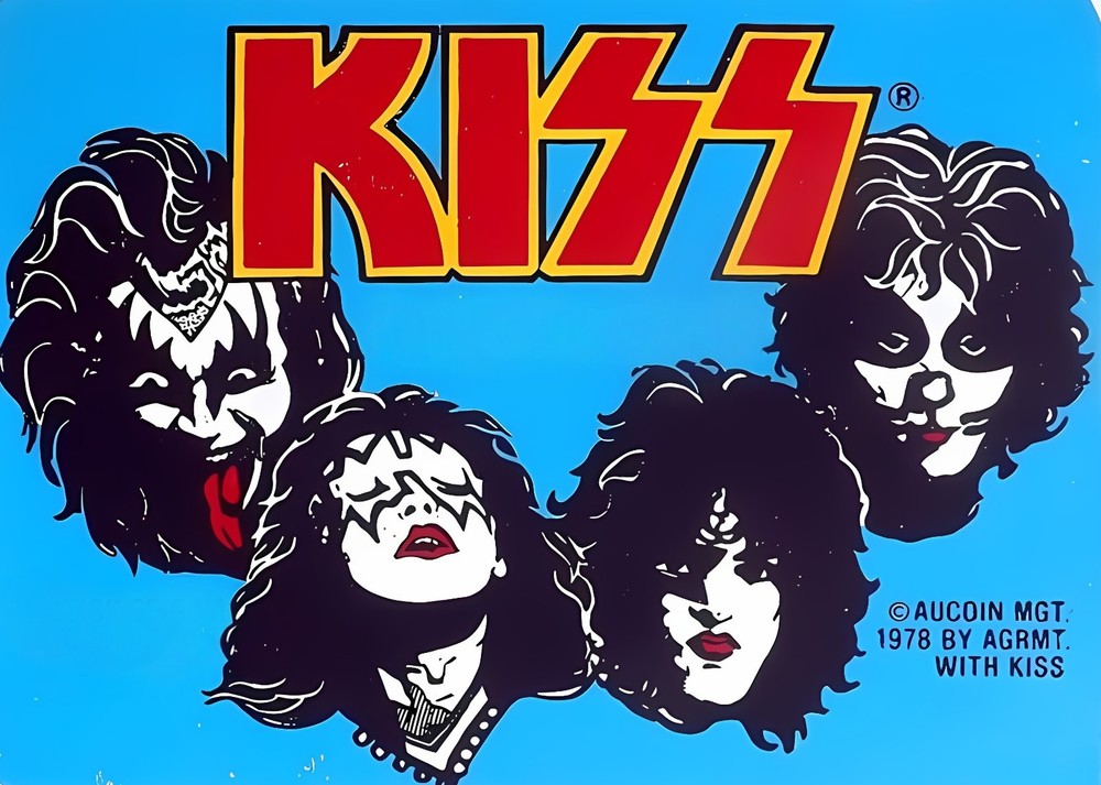 11x17 Kiss Poster Bubblegum 1978 Illustration Rip and Destroy Rare
