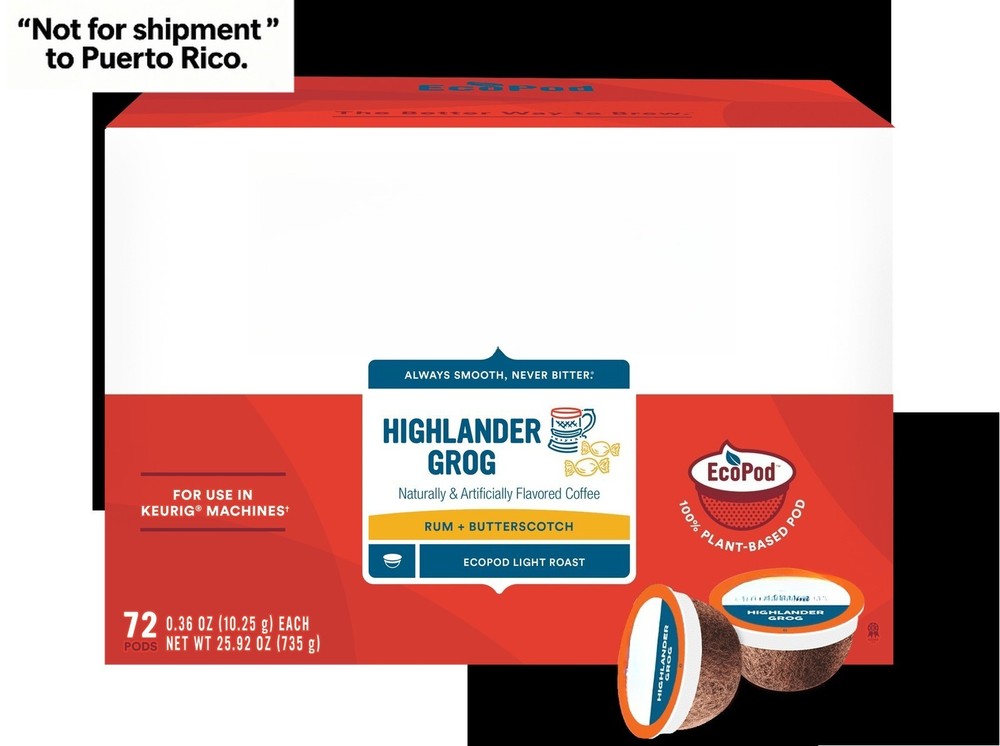 Coffee Light Roast EcoPods Coffee -72 ct