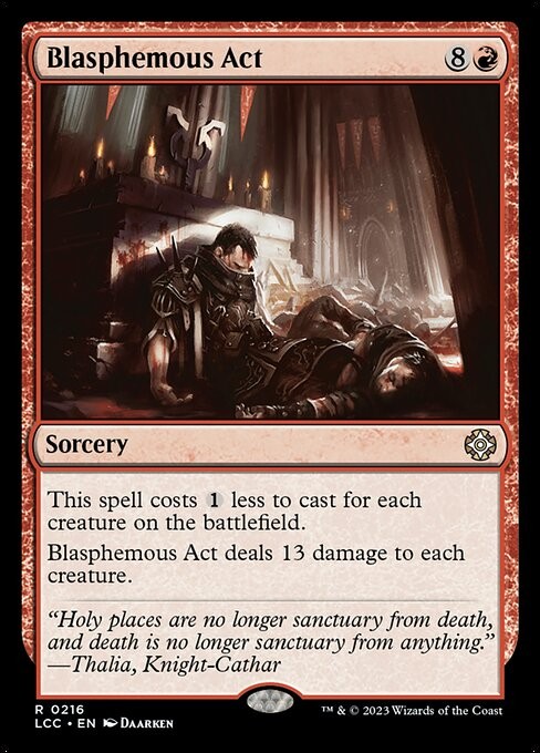 Blasphemous Act 216 R Normal LCC MTG NM