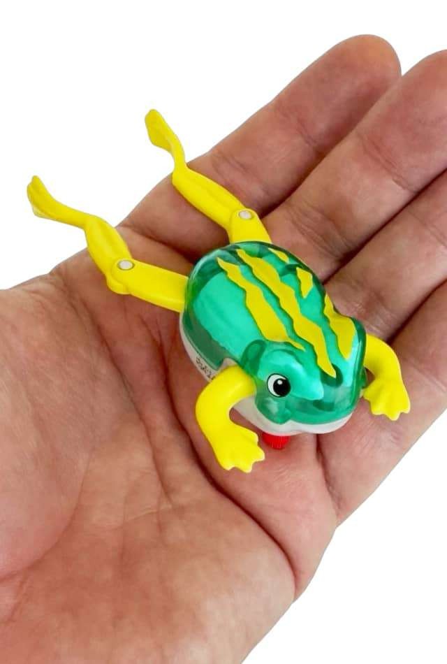 FROGGY Swimming Frog Leg Kicking Tub/Sink/Pool Z-Wind-Up Toy TOMY