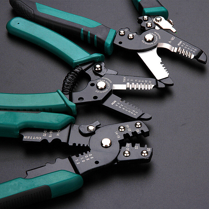 Wire Stripper Multifunction Cable Cutter Crimper Plier Electrician Crimping Tool