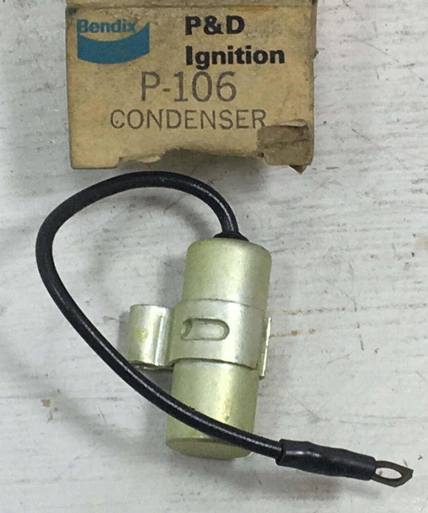 BENDIX P-106 P&D Ignition Condenser New Old Stock