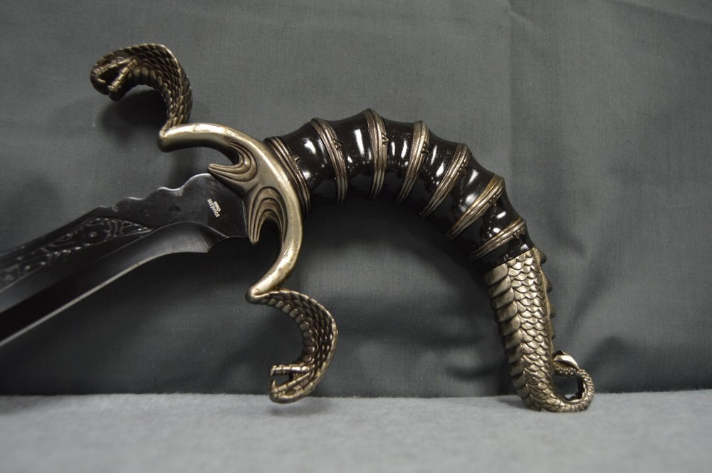 Double Snake Head Scorpion Tail Decorative Dagger
