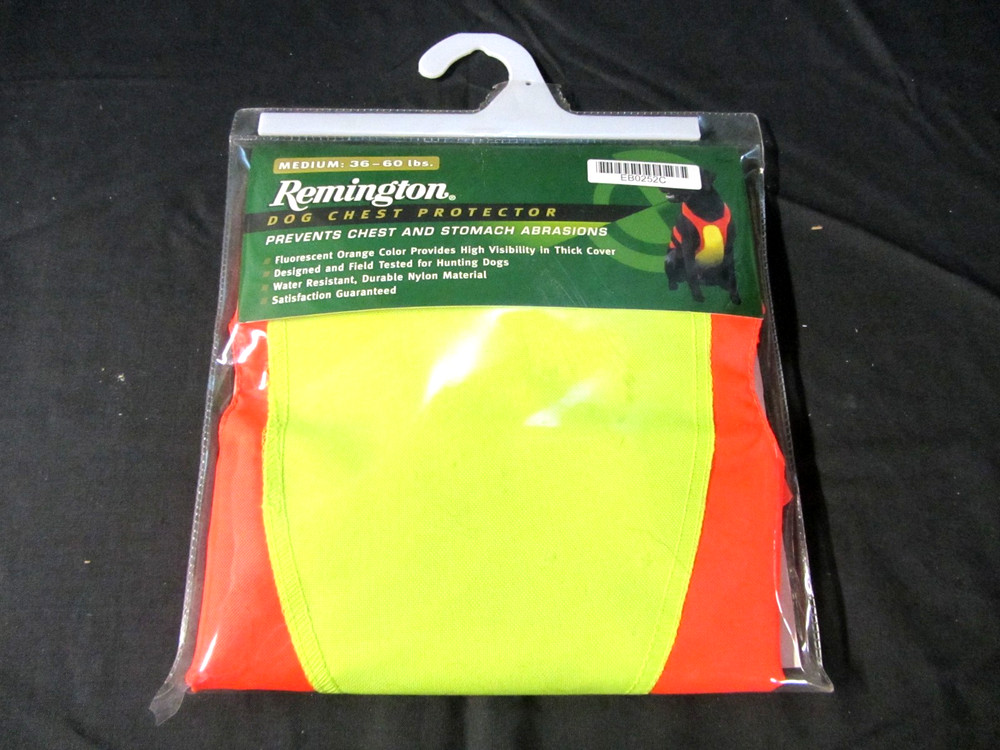 Remington Dog Chest Protector Fluorescent Orange Medium 36-60 Lbs.