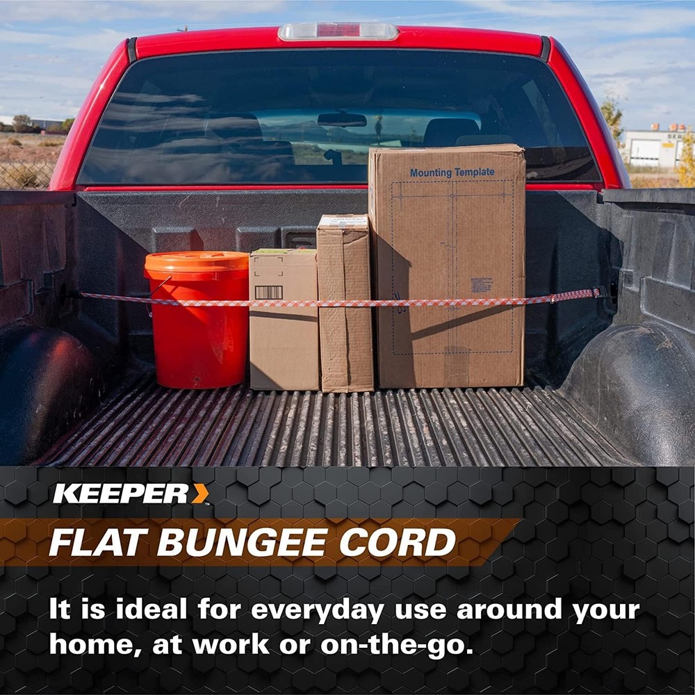 Keeper 06119 Adjustable Flat Bungee Cord