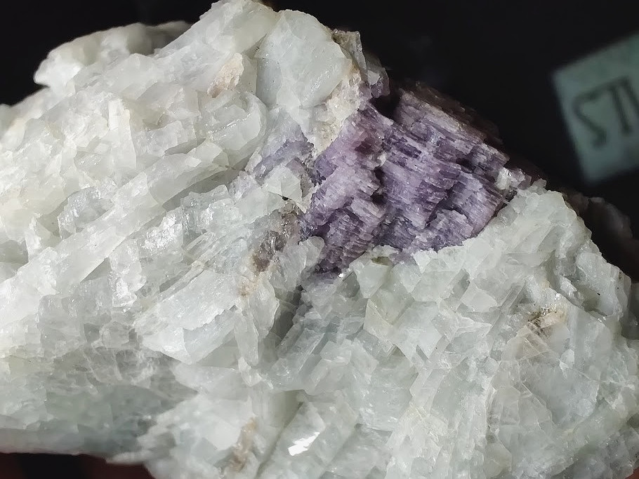 Nice Platy Layers of Blue Cleavelandite var. Albite w/ Lepidolite-Very Aesthetic