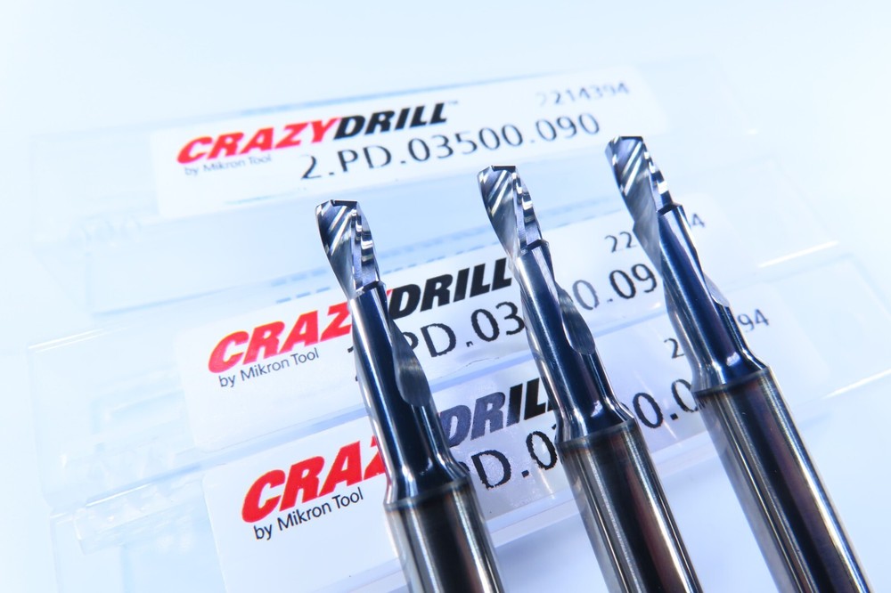 LOT ( 3 ) NEW MIKRON TOOL CRAZYDRILL .1378" COOL PILOT SOLID CARBIDE PILOT DRILL