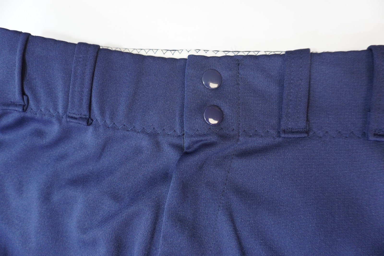 Alleson Adult Men's L Navy Softball/Baseball Pants Elastic Waist 5 Belt loop