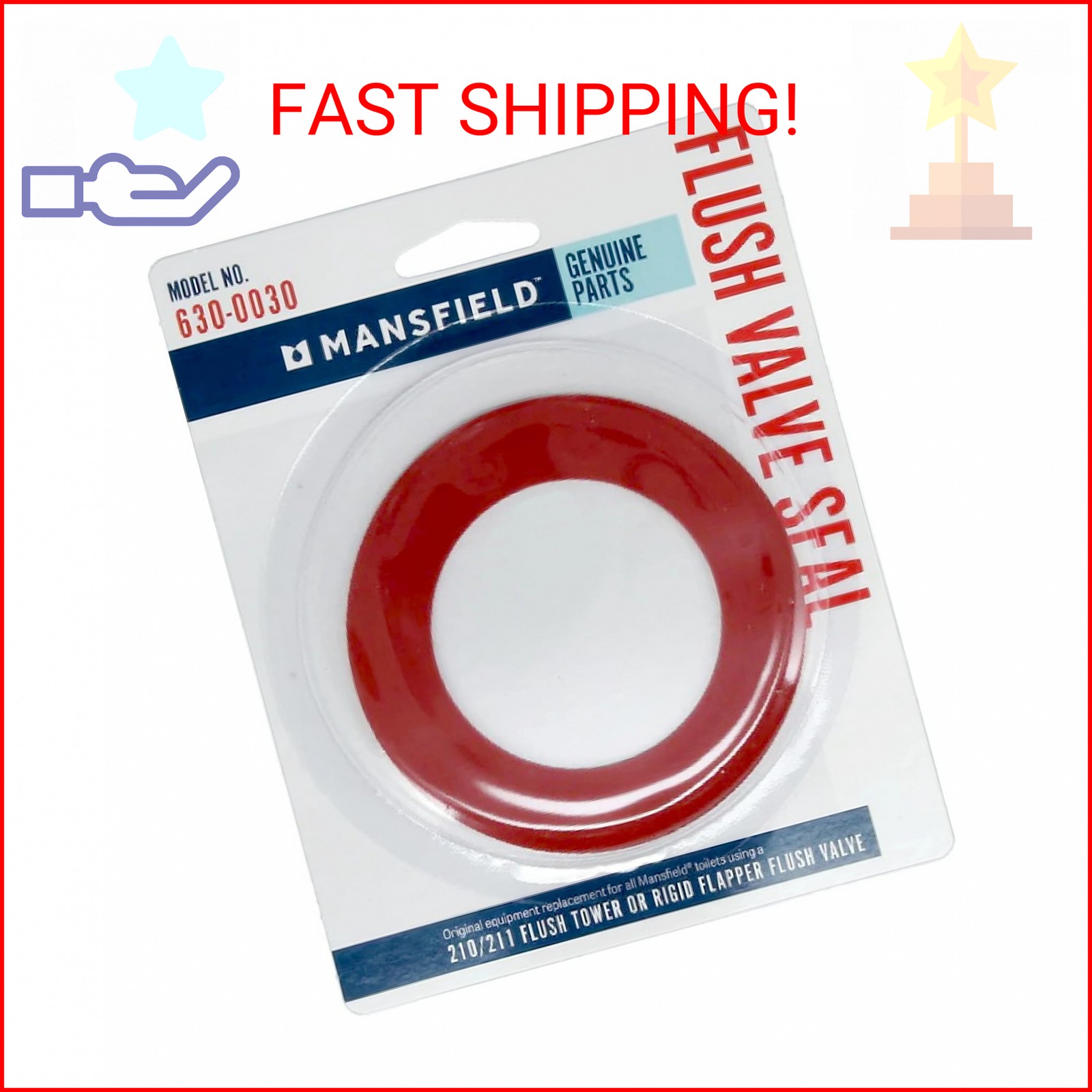 Mansfield Plumbing 0030 Flush Valve Service Pack, Fits 210/211 Flush Valve