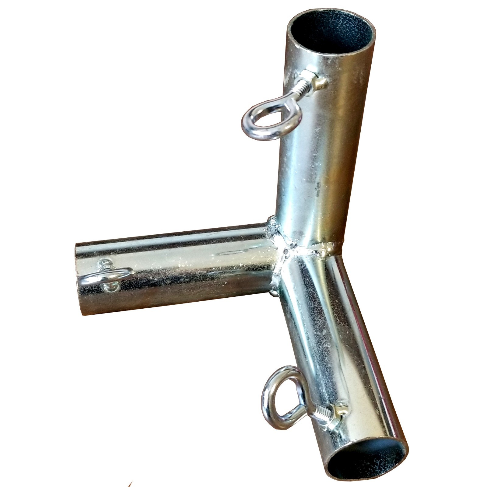 Canopy Frame Fittings 3-Way Flat 1-3/8'' Inside W/ Eyebolts Lot FVF3