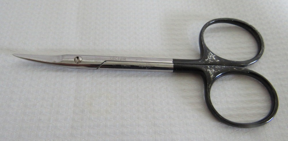 Aesculap BC901R Supercut Delicate  Wave Cut Curved Scissors 4-1/4" Sharp /Sharp