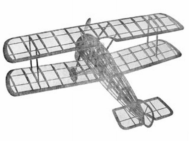 Guillows Model Airplane Plans (FF): Sopwith Camel 18" Scale Rubber-Powered