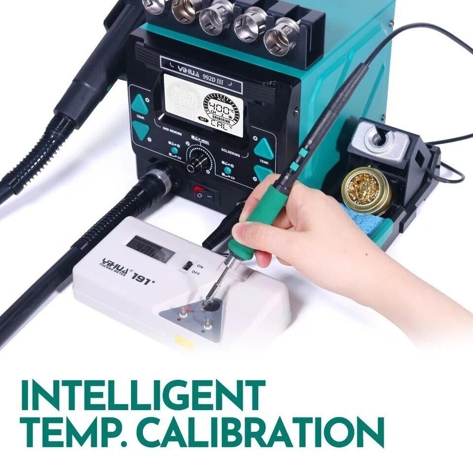YIHUA 992D-III 2-in-1 Precision Soldering Station Digital Hot Air Rework Station