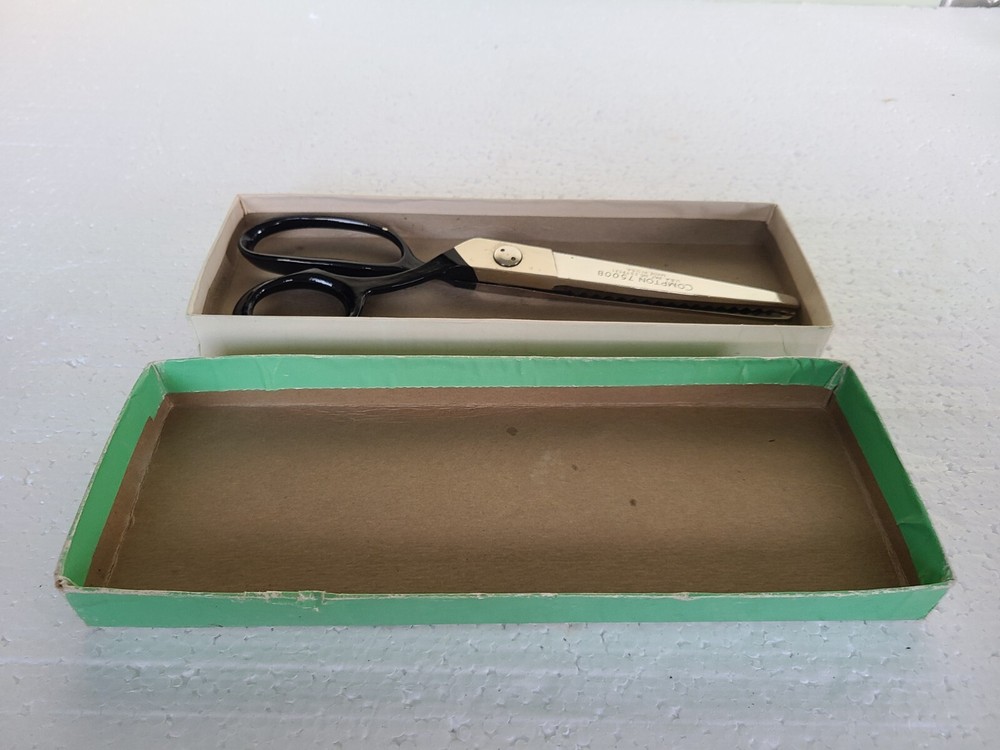 Vtg Compton 7500B Pinking Shears Floating Action, Made In USA