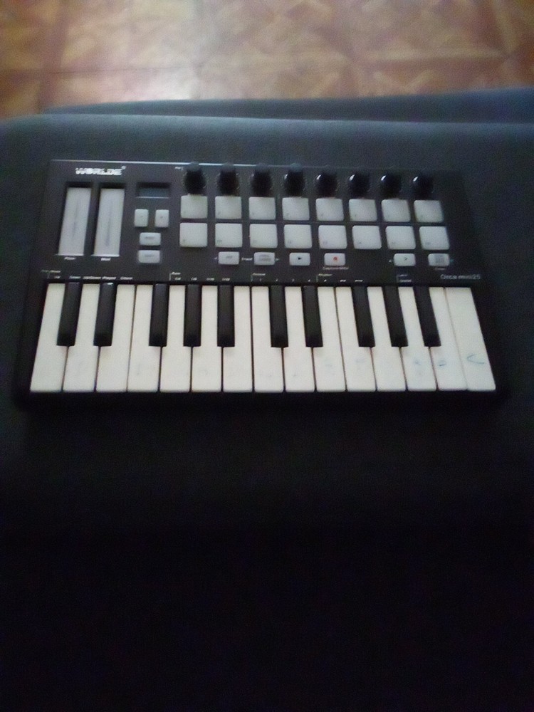 Worlde Orca Mini25 MIDI Keyboard Controller  Trigger Pads Y6E8