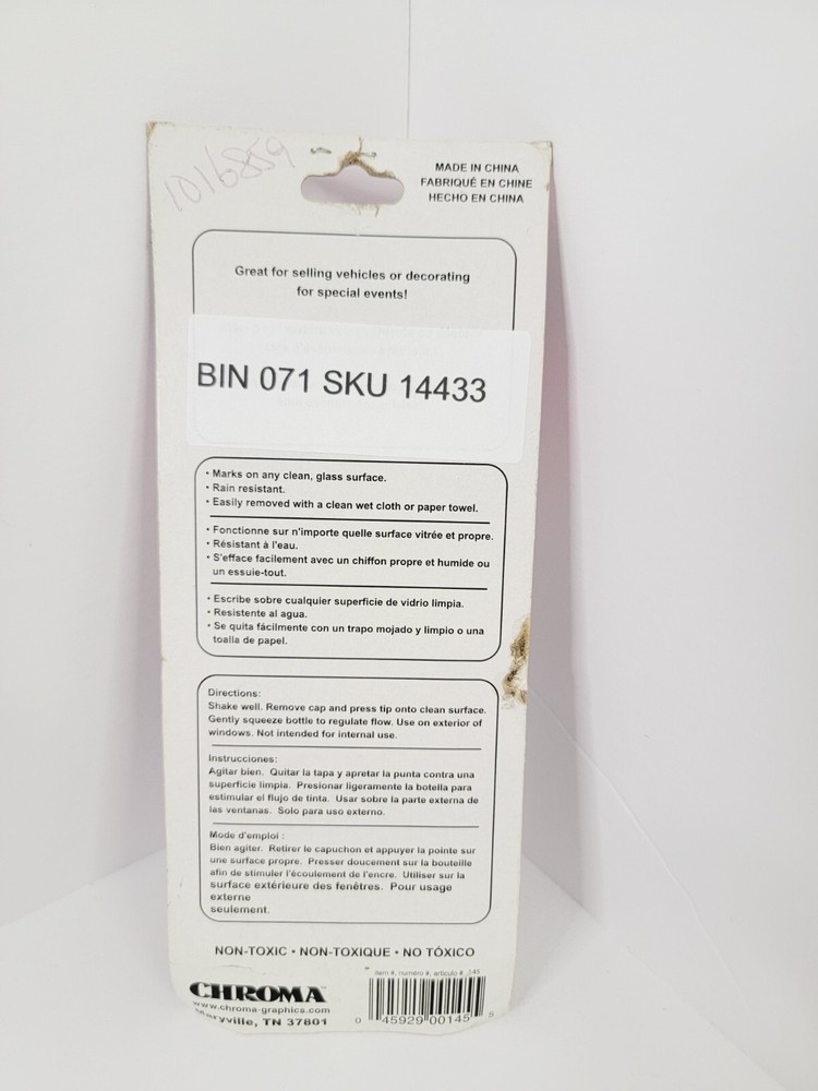 Chroma 145 Pink Rose Window Marker 48ml/2.05oz