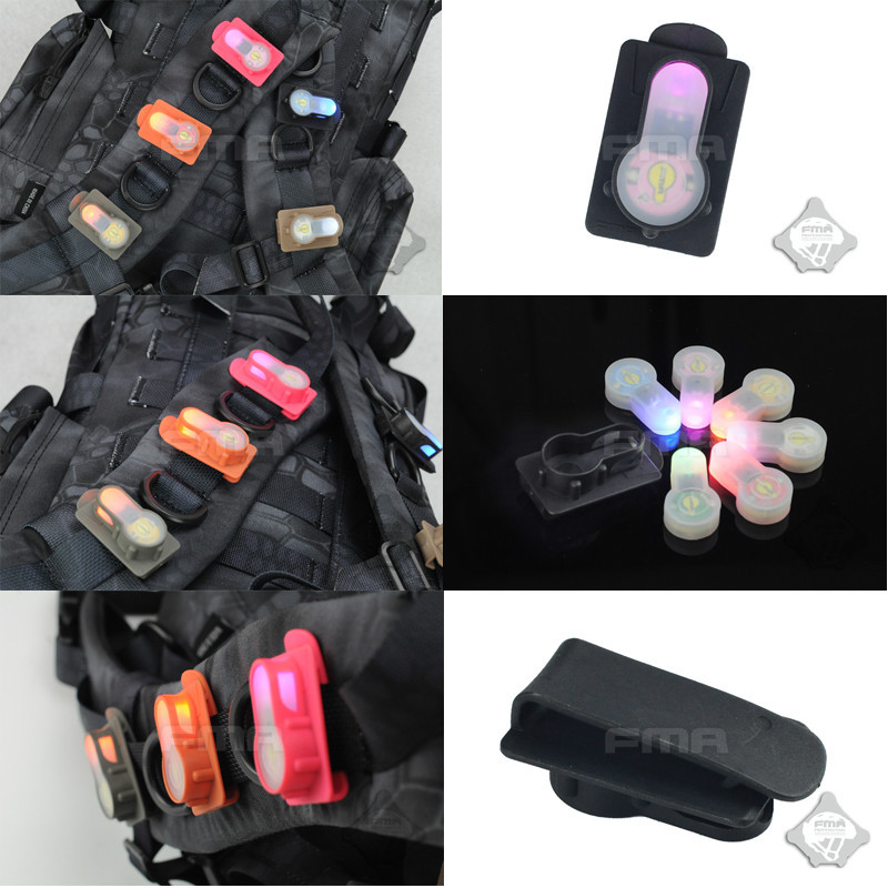 FMA S-LITE Card Button Clip-on Strobe Light for DEVGRU Vest Backpack Webbing