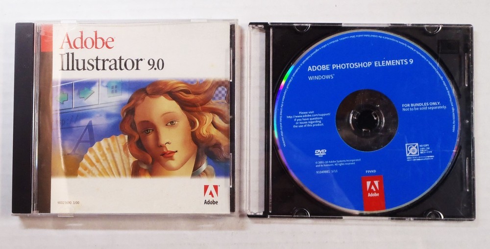 ILLUSTRATOR 9.0 Windows Install CD Activation Serial Number EDUCATION Version NM