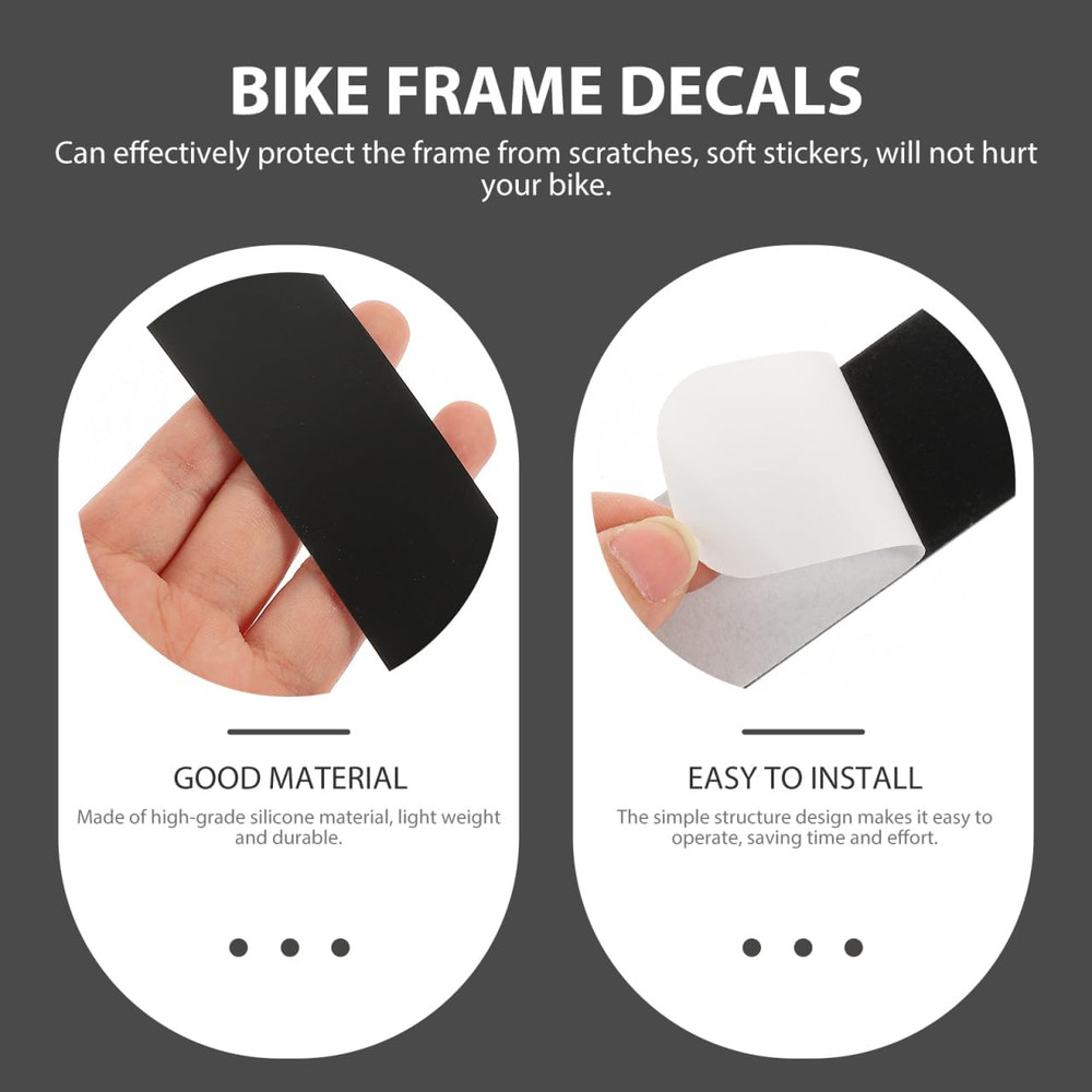 2pcs Anti-Scratch Bicycle Frame Protection Tape for Mountain Bikes