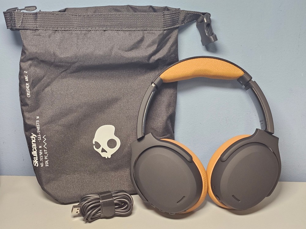 Skullcandy Crusher ANC 2 Wireless Headphones - Black / Tan - S6CAW - New!