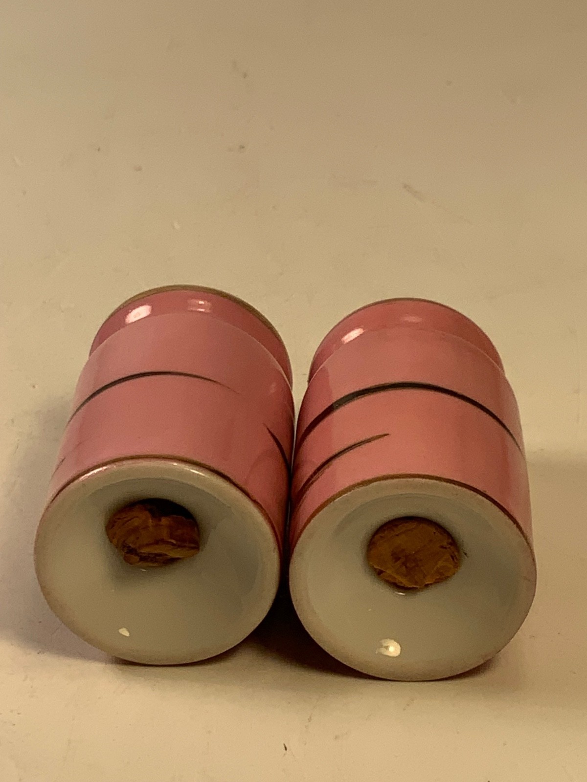 RARE Antique Noritake "M" Morimura Hand Painted Pink & Gold Comdiment Set & Tray