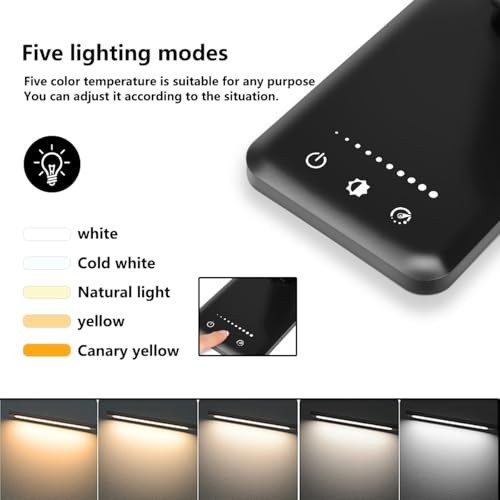 LED Desk Lamp Dimmable Table Lamp Reading Lamp with USB first-generation Black