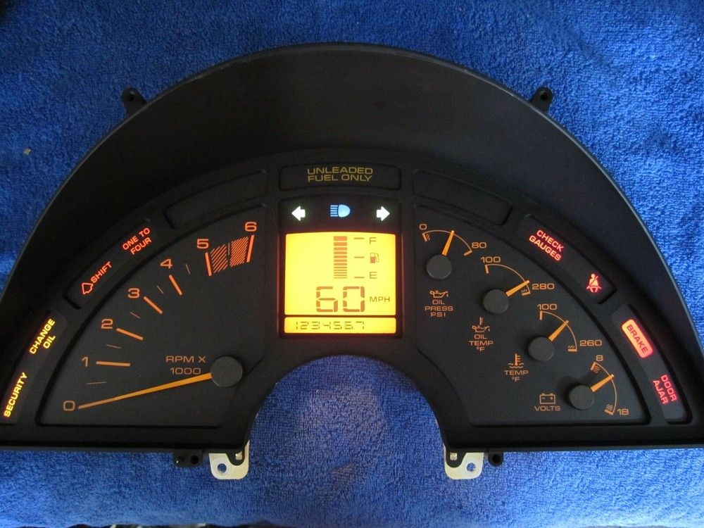 1990 Corvette C4 digital Analog dash instrument cluster Rebuilt