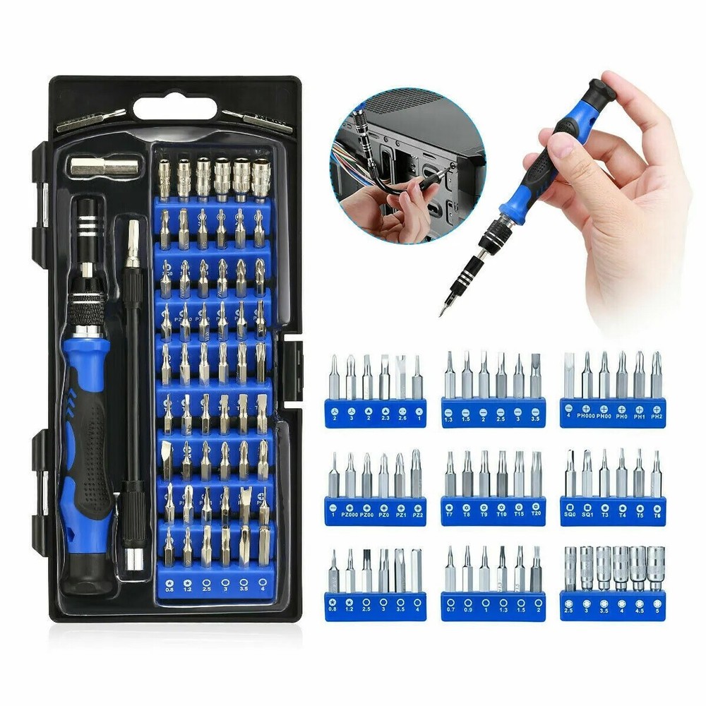 60X Screwdriver Set Computer Repair Kit Laptop PC Precision Screwdriver Torx