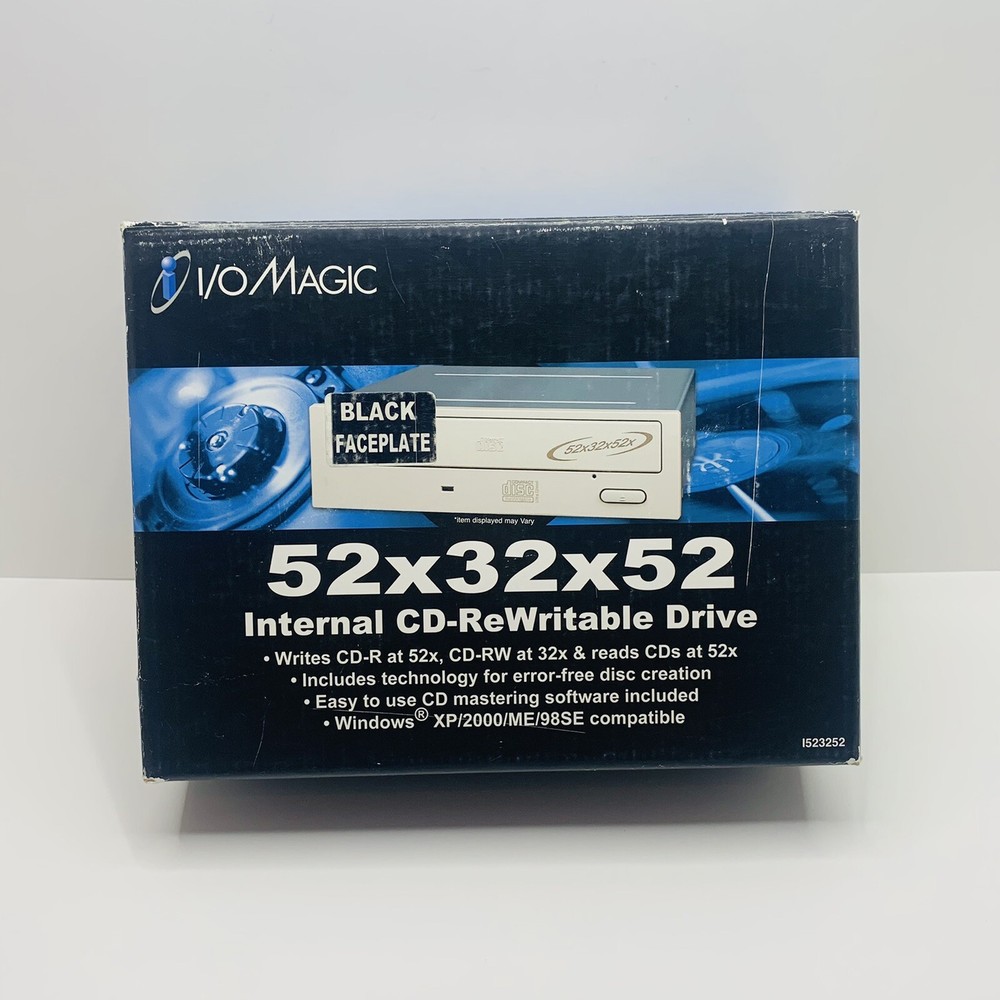 Internal CD-Rewritable Drive 52 x 32 x 52 By I/O Magic Pre Owned - E-IDE /ATAPI