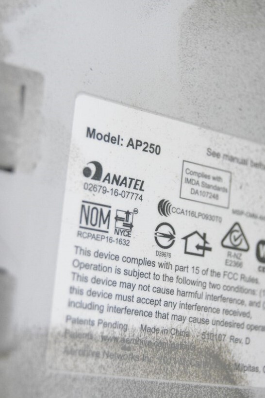 Aerohive AP250 Wireless Access Point PoE SEE NOTES