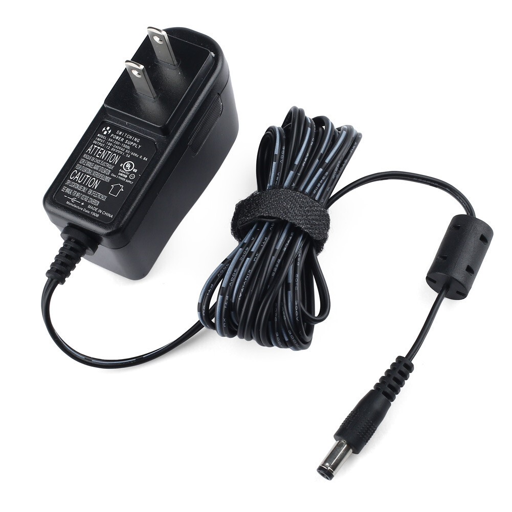 12V Yamaha Keyboard Power Cord PSR, YPG, YPT, DGX, DD, EZ and P Digital Piano