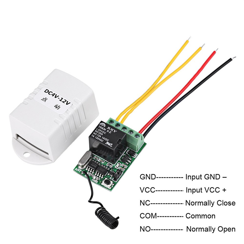 For Computer Wireless Relay Remote Control One Key Switch Receiver Transmitter