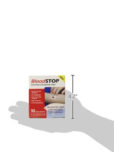 Bloodstop Hemostatic Gauze Controls Bleeding Fast10 Count