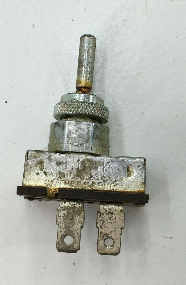 5 Indak 2 Postion Toggle Switch Vintage Snowmobile " Lights Switch " 6 Or 12 Dc