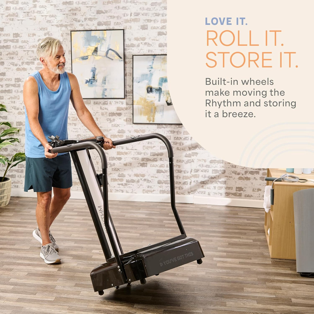 Rhythm Vibration Plate Exercise Machine with Handles for Balance Support – Vibra