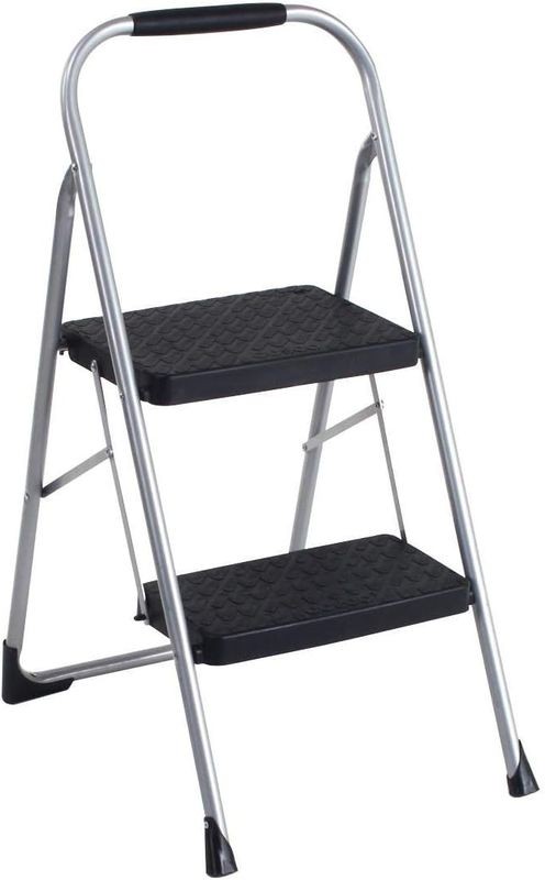 Cosco 11408PBL1E Three Step Big Step Folding Step Stool with Rubber Hand Grip, G