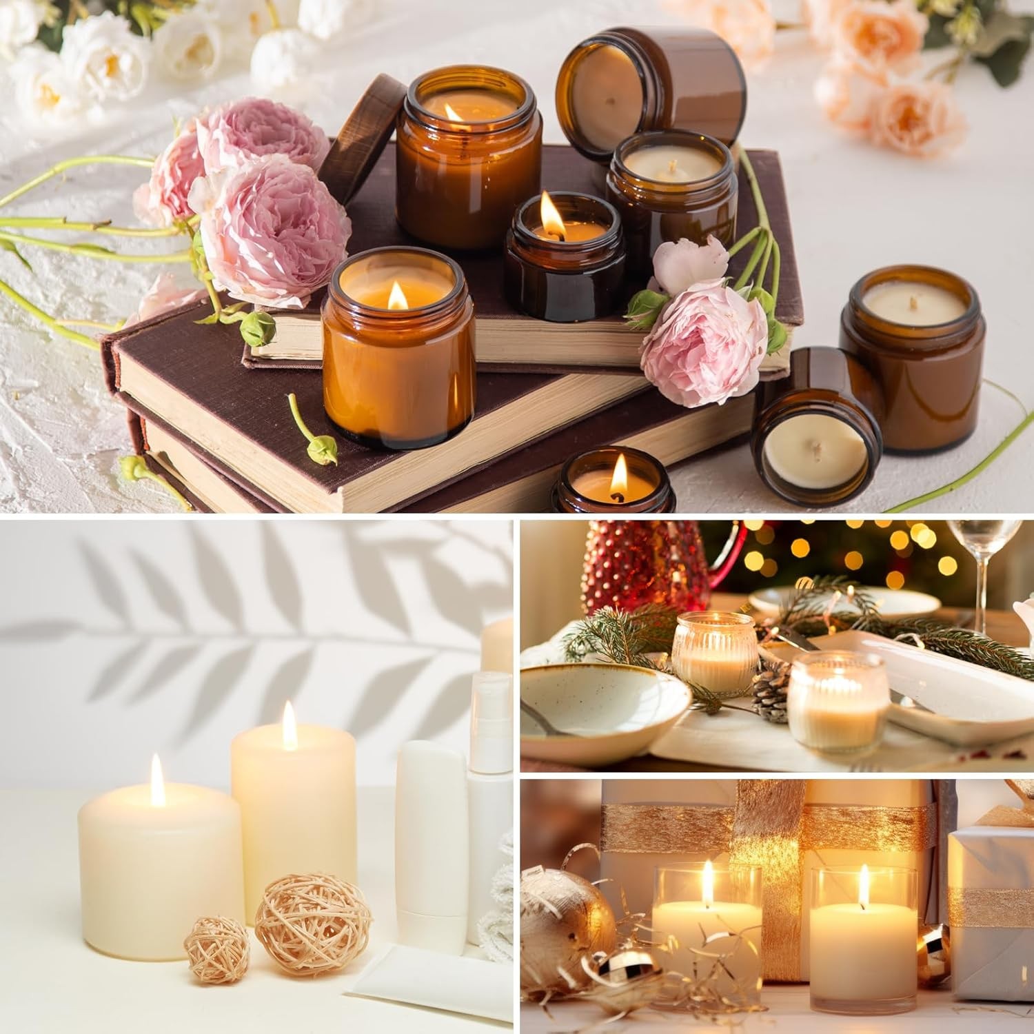 Soy Candle Wax Candle Making 5 LBS Natural Soy Wax Kit 100 Wicks and Stickers