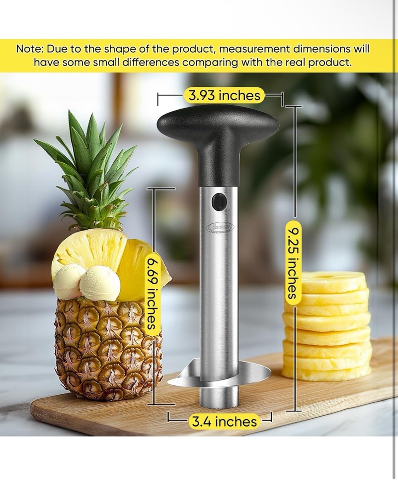 Pineapple Corer, [Upgraded, Reinforced, Thicker Blade] Newness Premium Pineapple