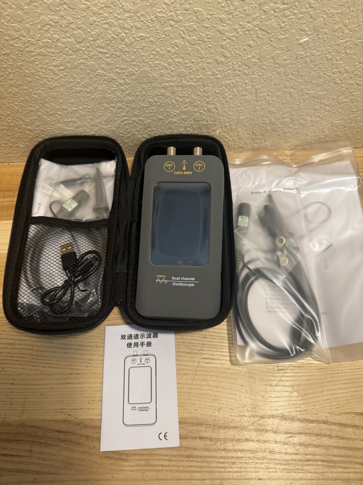 BSIDE Handheld Oscilloscope 3.98'' Touchscreen Digital oscilloscope Dual Chan...