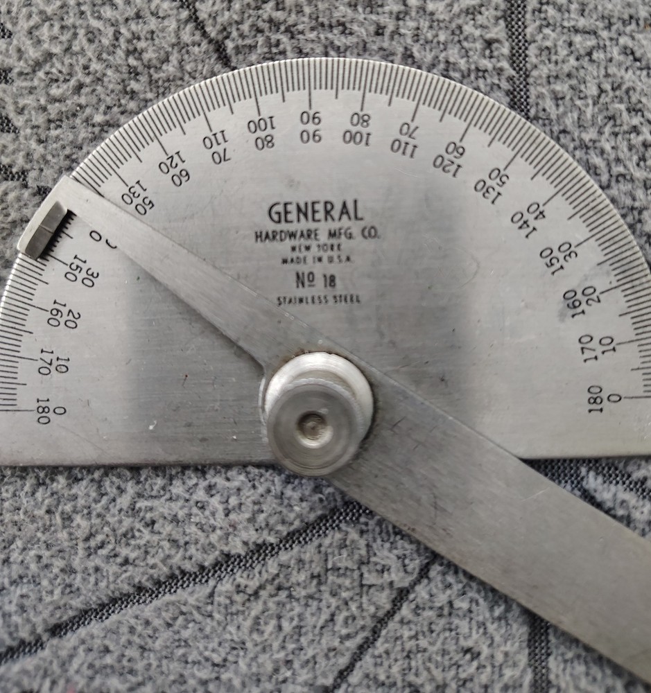 🗽 GENERAL NO 18 PROTRACTOR MACHINIST/ TOOLMAKER