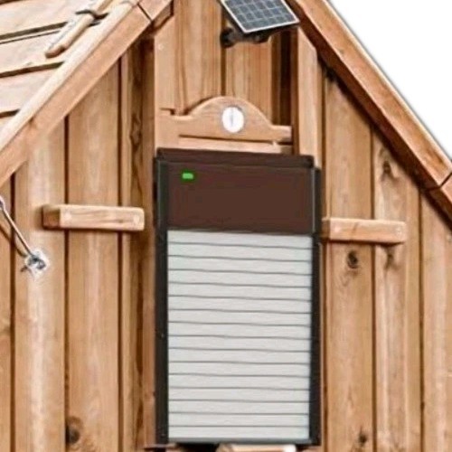 NEW Automatic Chicken Coop Door, Solar Powered Chicken Door with Timer & Light..