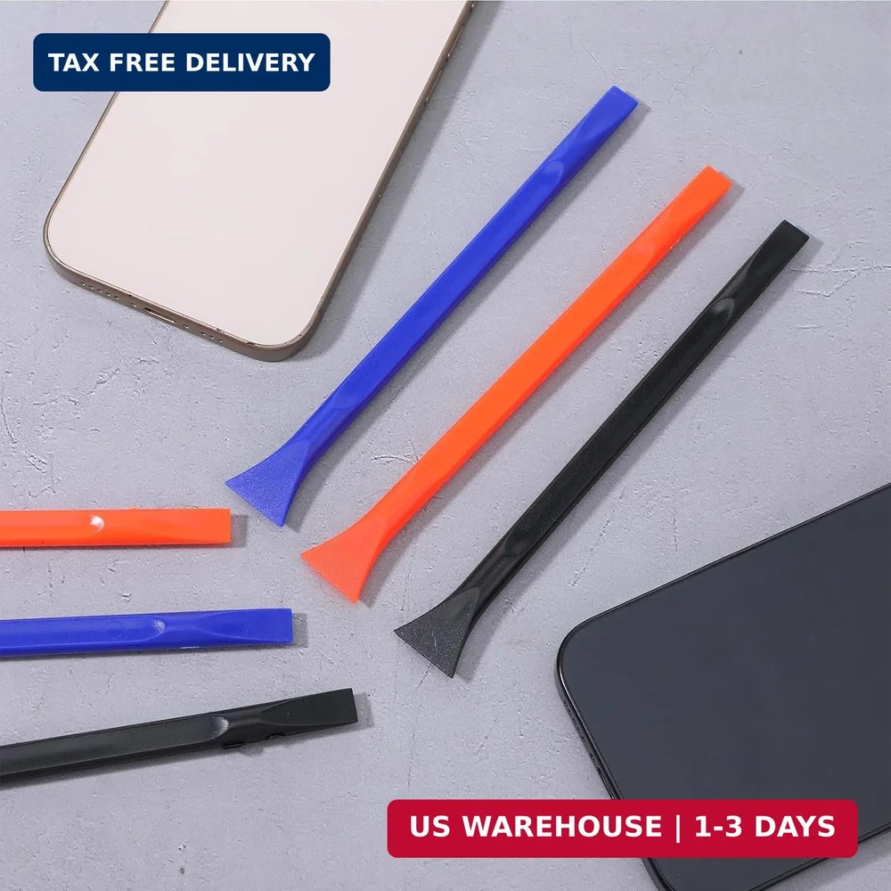 18 PCS Plastic Scrapers, Non-scratch Carbon Fiber Plastic Scraper Tool Multi-pur