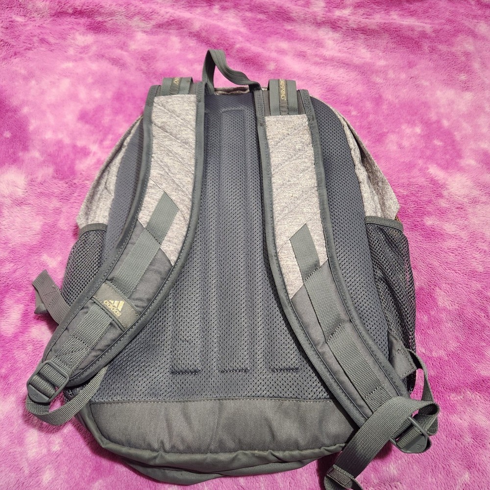 Adidas Loadspring Backpack Gray Black 100% Recycled Polyester Laptop Bookbag